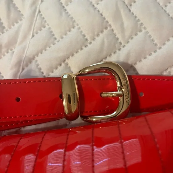 Ted Baker Red Patent Bag - Picture 5 of 14